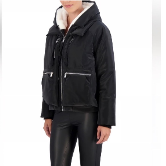 Avec Les Filles Hooded Puffer Jacket Utility Black Faux Fur Gorpcore
Winter Coat - Picture 2 of 16